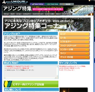 プロショップオオツカ・バスフィッシング用品専門通販サイト ブログ写真 2009/11/15
